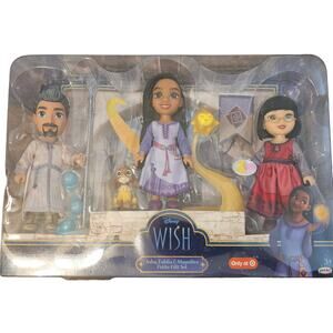Disney Wish Asha, Dahlia & Magnifico Petite Doll Set NEW